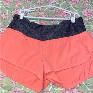Pink lululemon shorts